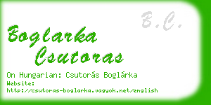 boglarka csutoras business card